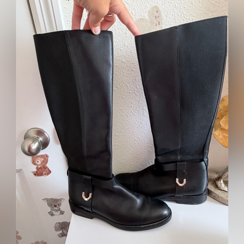 Cole Haan Black Knee-High Riding Boots – Size 7B - Picture 5 of 7